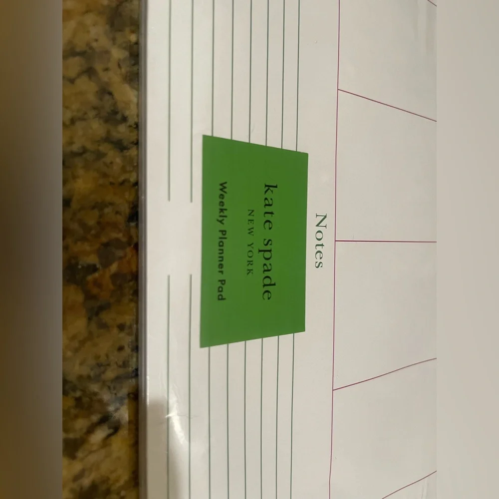 Kate Spade weekly planner pad - You’re Right on Time - 52 pages - sealed NEW!